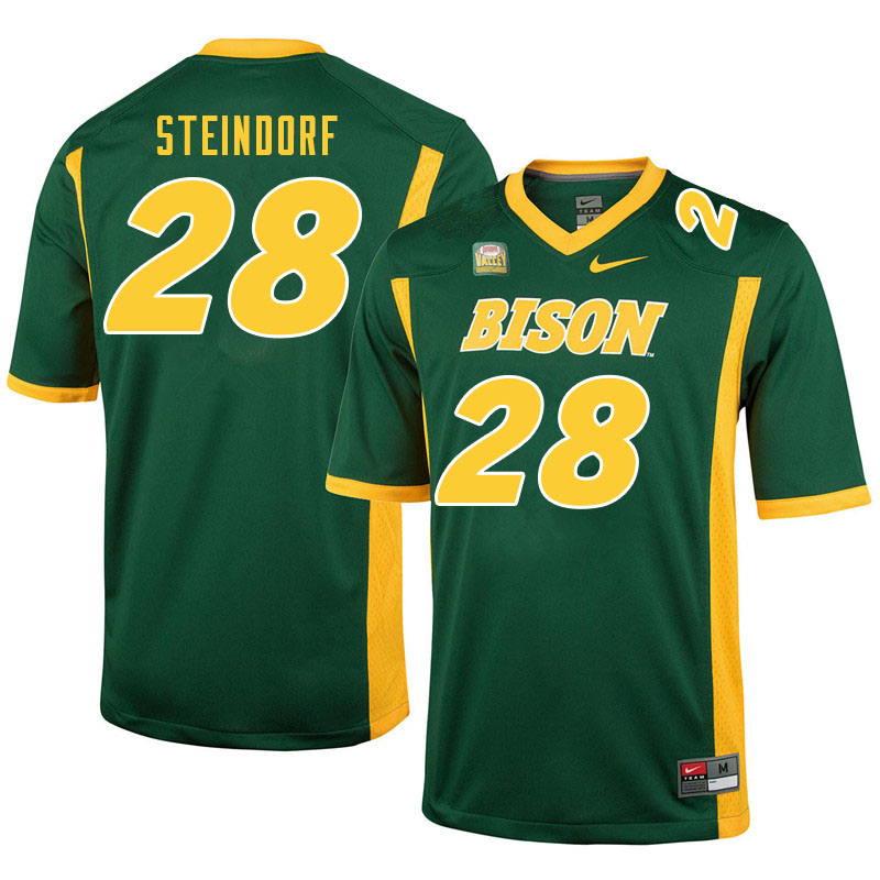 Men #28 Kaedin Steindorf North Dakota State Bison College Football Jerseys Sale-Green